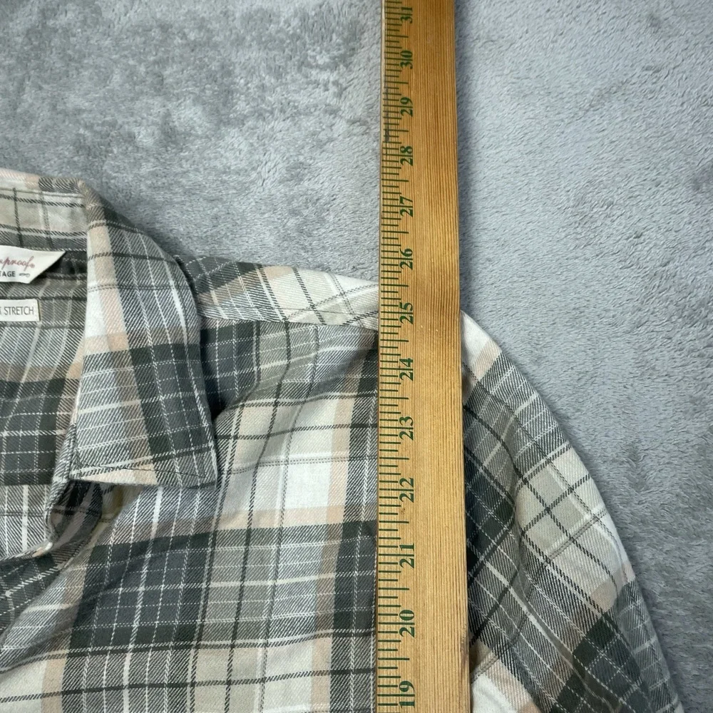 Weatherproof Women's S Plaid Blouse Green a2207 - Picture 5 of 9